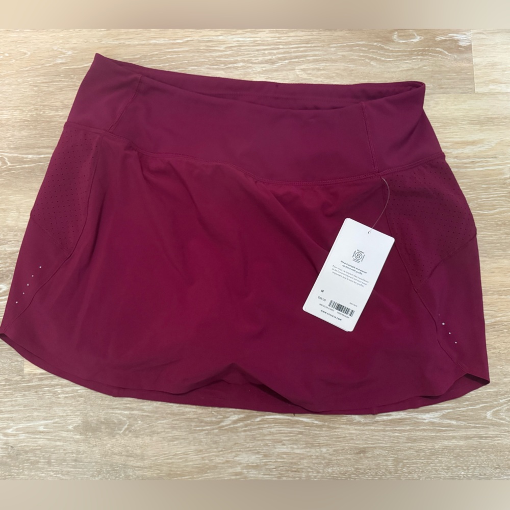 Athleta Burgundy Athletic Skort NWT